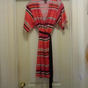 DESIGNER ROBERT LOUIS STRIPES DRESS M